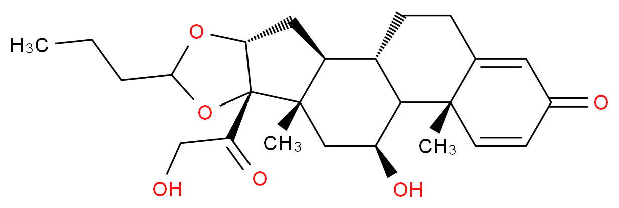 Budesonide_分子结构_CAS_51333-22-3)