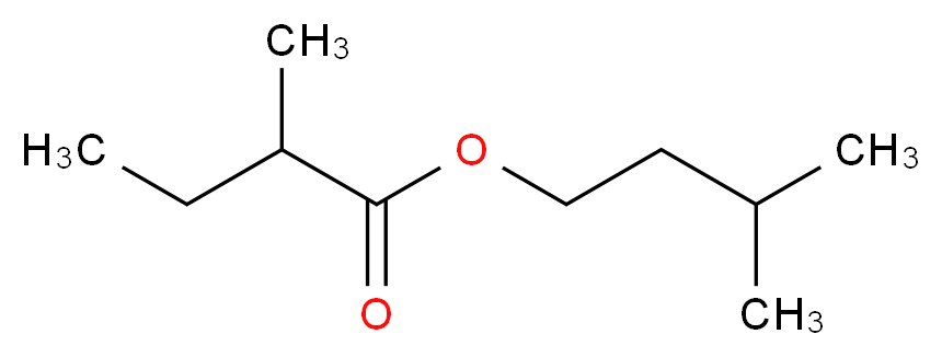 3-methylbutyl 2-methylbutanoate_分子结构_CAS_27625-35-0