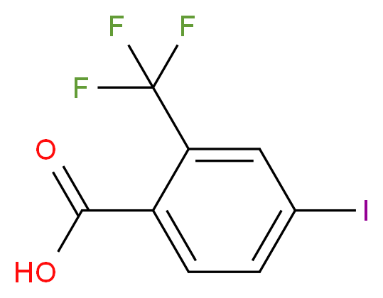 4-Iodo-2-(trifluoromethyl)benzoic acid_分子结构_CAS_954815-11-3)