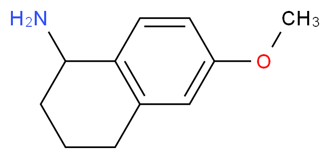 6-methoxy-1,2,3,4-tetrahydronaphthalen-1-amine_分子结构_CAS_52373-02-1