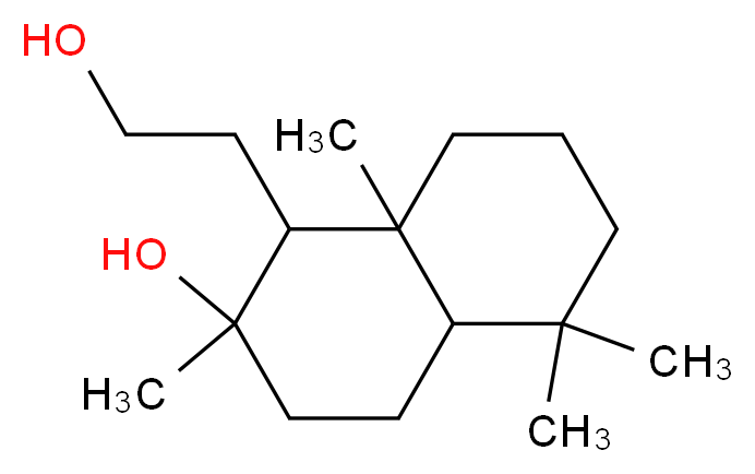 decahydro-2-hydroxy-2,5,5,8a-tetramethylNaphthalene-1-ethanol_分子结构_CAS_55881-96-4)