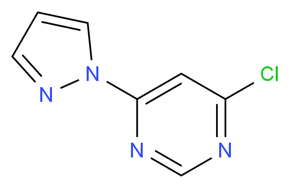 4-Chloro-6-(1H-pyrazol-1-yl)pyrimidine 98%_分子结构_CAS_114833-95-3)