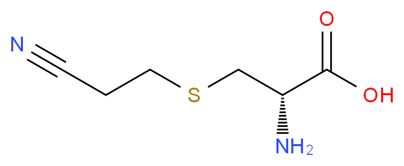 (2S)-2-amino-3-[(2-cyanoethyl)sulfanyl]propanoic acid_分子结构_CAS_3958-13-2