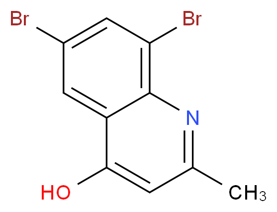 6,8-dibromo-2-methylquinolin-4-ol_分子结构_CAS_948294-52-8