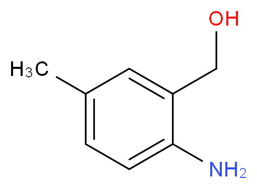 2-氨基-5-甲基苯甲醇_分子结构_CAS_34897-84-2)