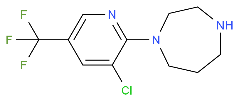 1-[3-Chloro-5-(trifluoromethyl)pyridin-2-yl]homopiperazine 97%_分子结构_CAS_)