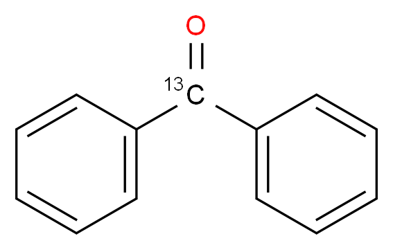 二苯甲酮-羰基-13C_分子结构_CAS_32488-48-5)