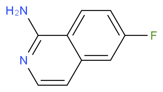 6-fluoroisoquinolin-1-amine_分子结构_CAS_1009034-72-3