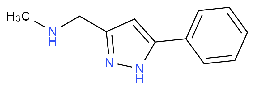 methyl[(5-phenyl-1H-pyrazol-3-yl)methyl]amine_分子结构_CAS_373356-52-6