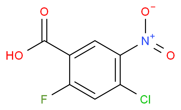 4-Chloro-2-fluoro-5-nitrobenzoic acid_分子结构_CAS_35112-05-1)