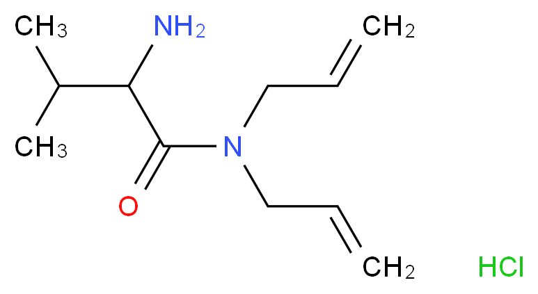 N,N-Diallyl-2-amino-3-methylbutanamide hydrochloride_分子结构_CAS_)