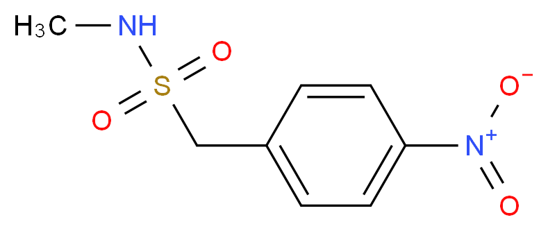 N-methyl-1-(4-nitrophenyl)methanesulfonamide_分子结构_CAS_85952-29-0