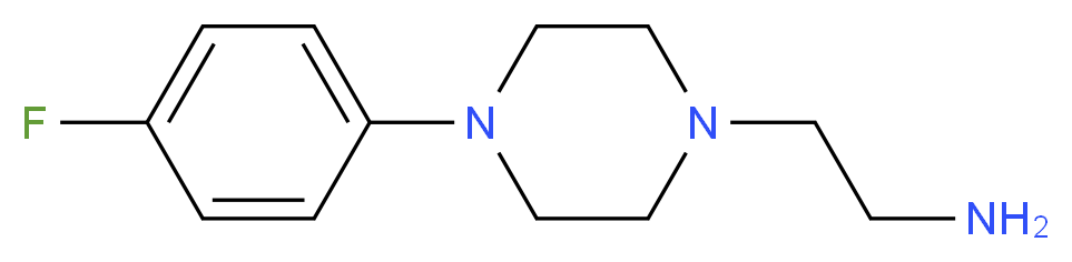 {2-[4-(4-fluorophenyl)piperazin-1-yl]ethyl}amine_分子结构_CAS_)