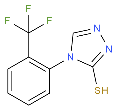 4-[2-(Trifluoromethyl)phenyl]-4H-1,2,4-triazole-3-thiol_分子结构_CAS_306936-80-1)