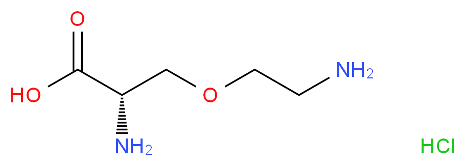 (2S)-2-amino-3-(2-aminoethoxy)propanoic acid hydrochloride_分子结构_CAS_118021-35-5