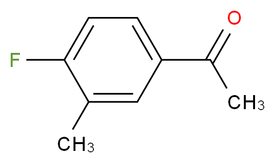 1-(4-fluoro-3-methylphenyl)ethan-1-one_分子结构_CAS_369-32-4