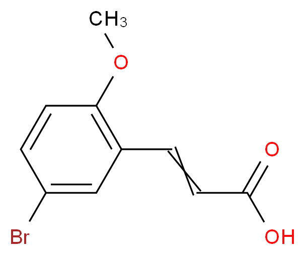 5-Bromo-2-methoxycinnamic acid 97%_分子结构_CAS_40803-53-0)