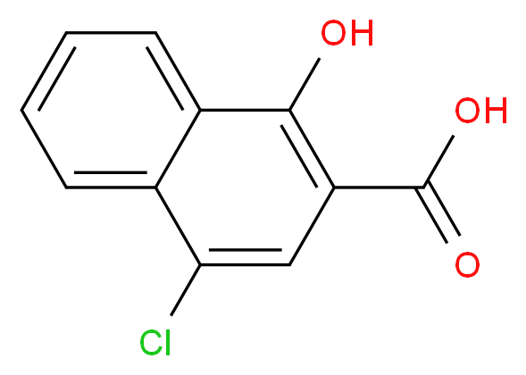 4-Chloro-1-hydroxy-2-naphthoic acid_分子结构_CAS_)