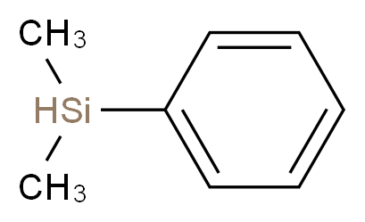 dimethyl(phenyl)silane_分子结构_CAS_766-77-8