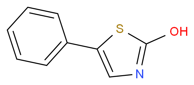 5-phenyl-1,3-thiazol-2-ol_分子结构_CAS_83631-55-4
