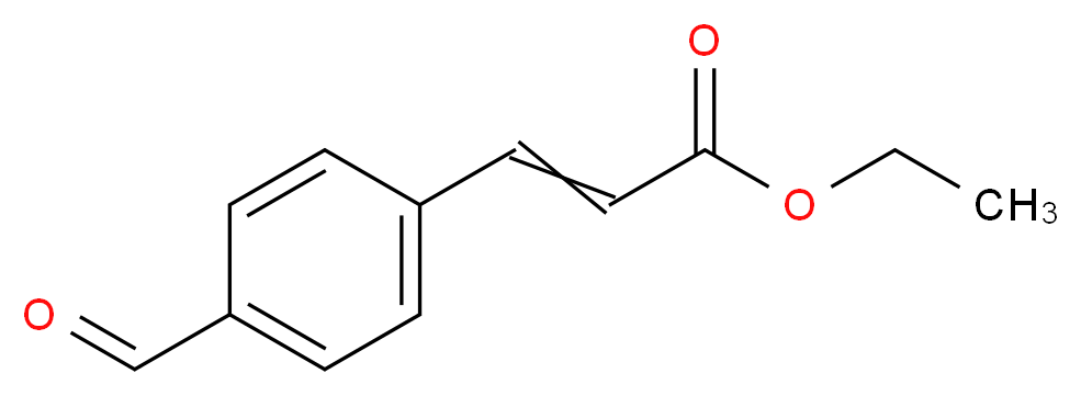 ethyl 3-(4-formylphenyl)prop-2-enoate_分子结构_CAS_51828-89-8