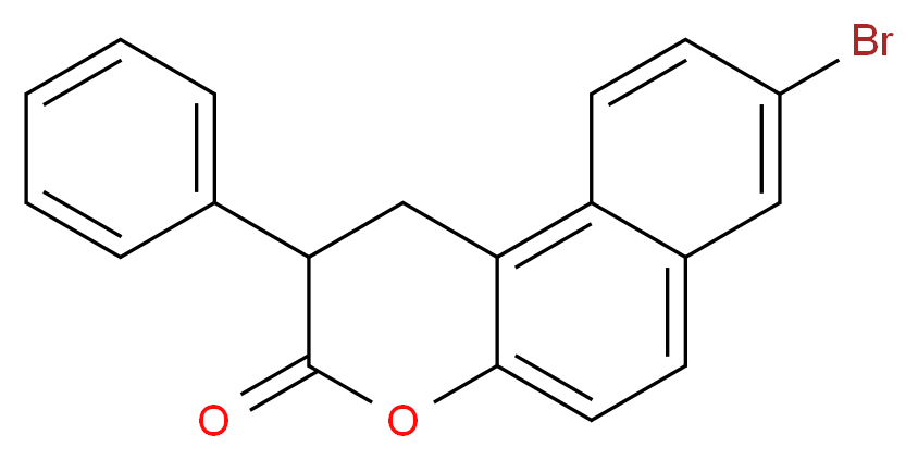 8-bromo-2-phenyl-1H,2H,3H-naphtho[2,1-b]pyran-3-one_分子结构_CAS_959571-93-8