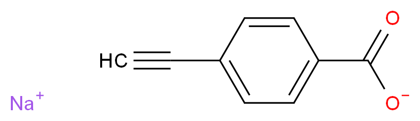 sodium 4-ethynylbenzoate_分子结构_CAS_144693-65-2