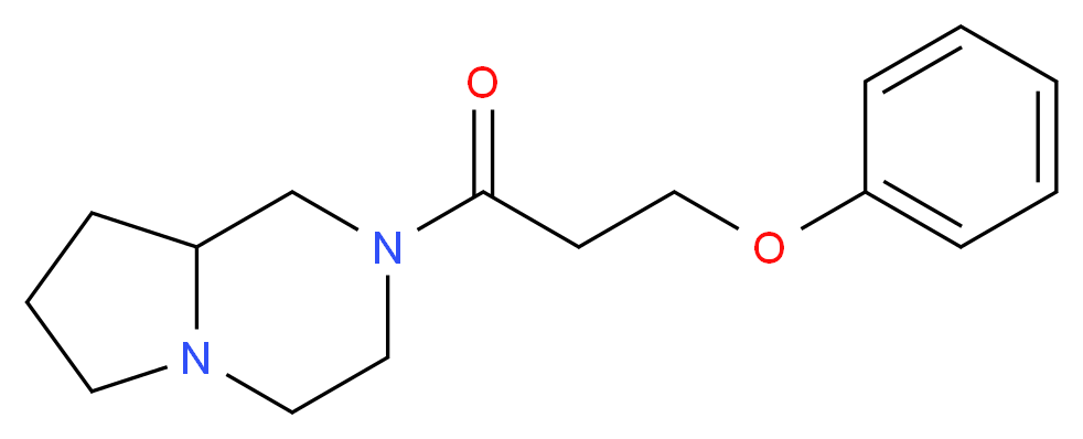 2-(3-phenoxypropanoyl)octahydropyrrolo[1,2-a]pyrazine_分子结构_CAS_)