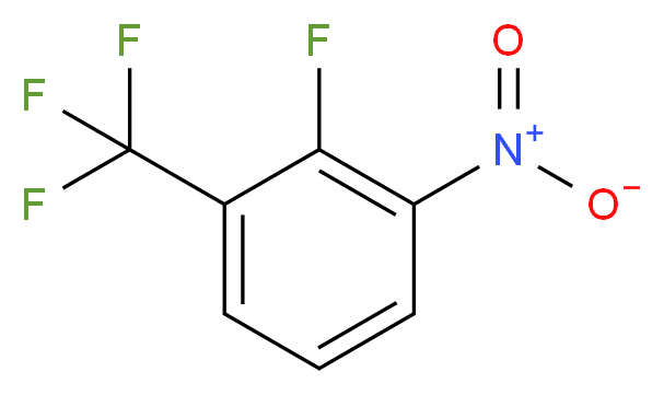 2-fluoro-1-nitro-3-(trifluoromethyl)benzene_分子结构_CAS_61324-97-8