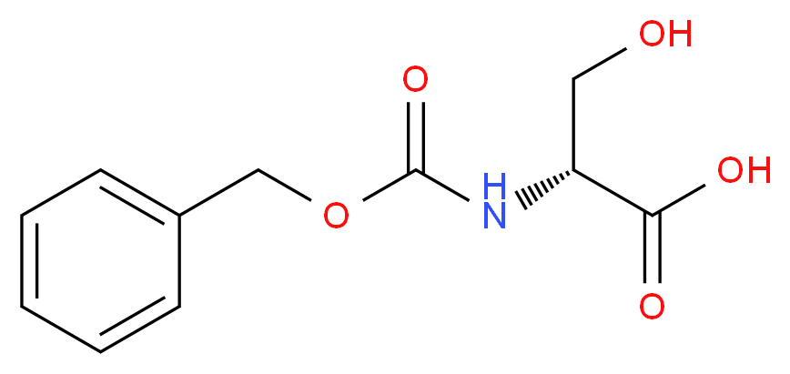 Cbz-D-Ser-OH_分子结构_CAS_6081-61-4)