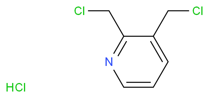 2,3-bis(chloromethyl)pyridine hydrochloride_分子结构_CAS_27221-49-4