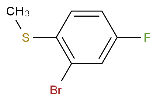 2-Bromo-4-fluorothioanisole_分子结构_CAS_)