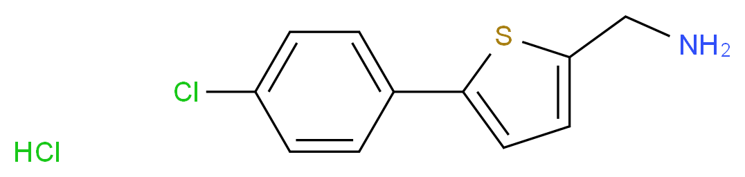 2-(Aminomethyl)-5-(4-chlorophenyl)thiophene hydrochloride_分子结构_CAS_)