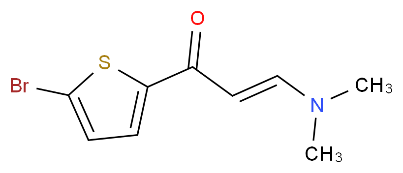 1-(5-Bromo-2-thienyl)-3-(dimethylamino)-2-propen-1-one_分子结构_CAS_)