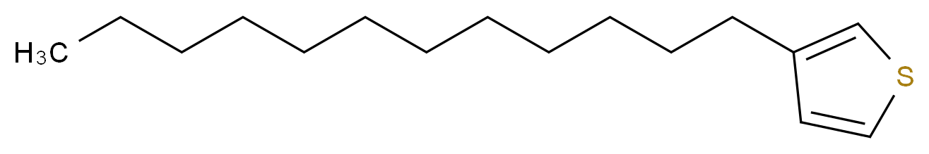 3-dodecylthiophene_分子结构_CAS_104934-52-3