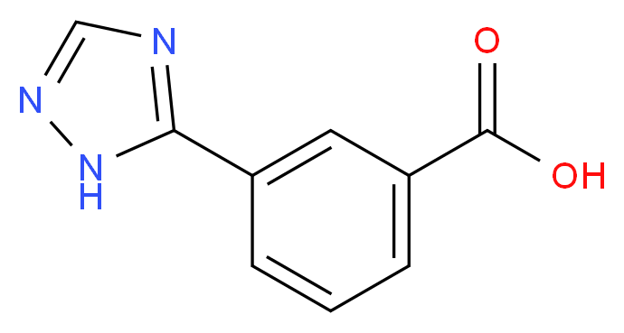 3-(1H-1,2,4-triazol-5-yl)benzoic acid_分子结构_CAS_)