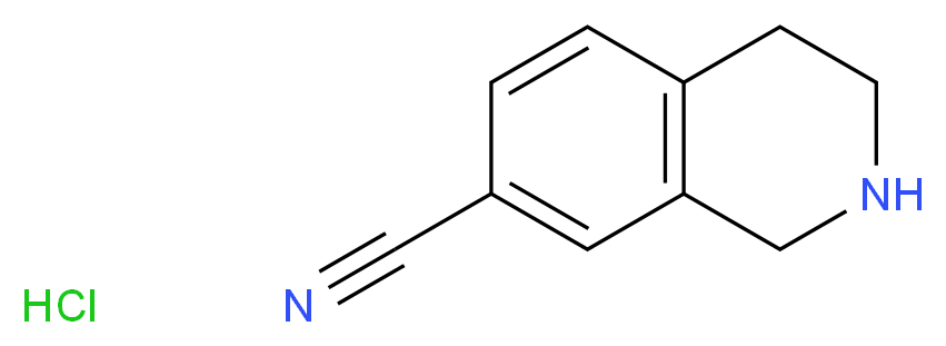 1,2,3,4-Tetrahydroisoquinoline-7-carbonitrile hydrochloride_分子结构_CAS_200137-81-1)