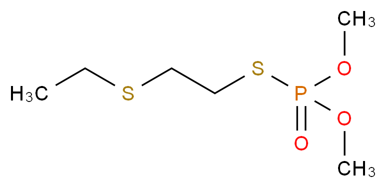 dimethyl {[2-(ethylsulfanyl)ethyl]sulfanyl}phosphonate_分子结构_CAS_919-86-8