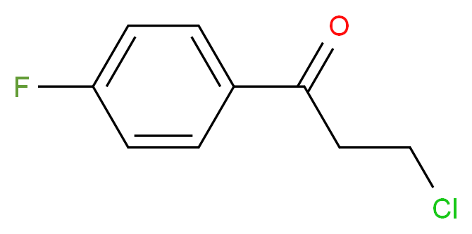 p-FLUORO-&beta;-CHLOROPROPIOPHENONE_分子结构_CAS_)