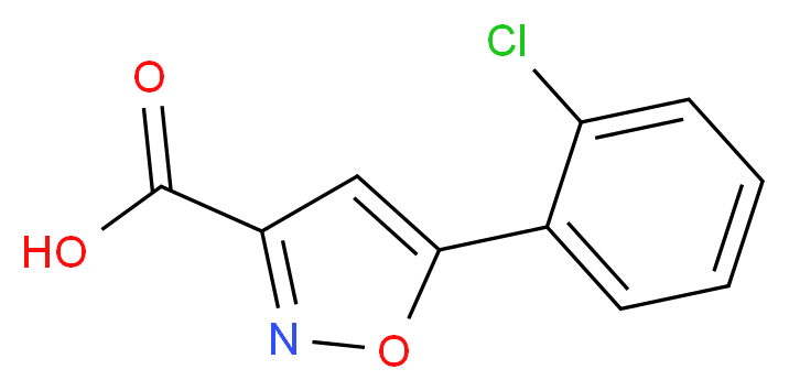 5-(2-chlorophenyl)isoxazole-3-carboxylic acid_分子结构_CAS_)