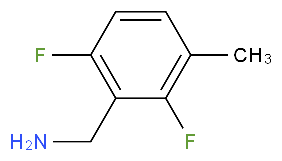 (2,6-difluoro-3-methylphenyl)methanamine_分子结构_CAS_261763-42-2