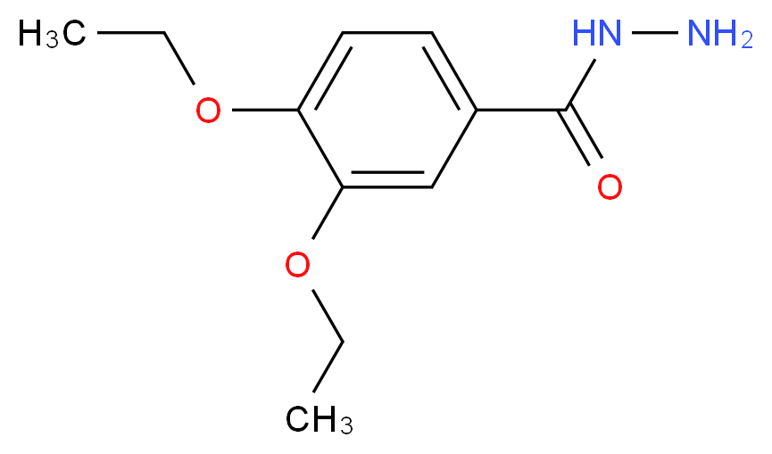 3,4-diethoxybenzohydrazide_分子结构_CAS_380482-31-5