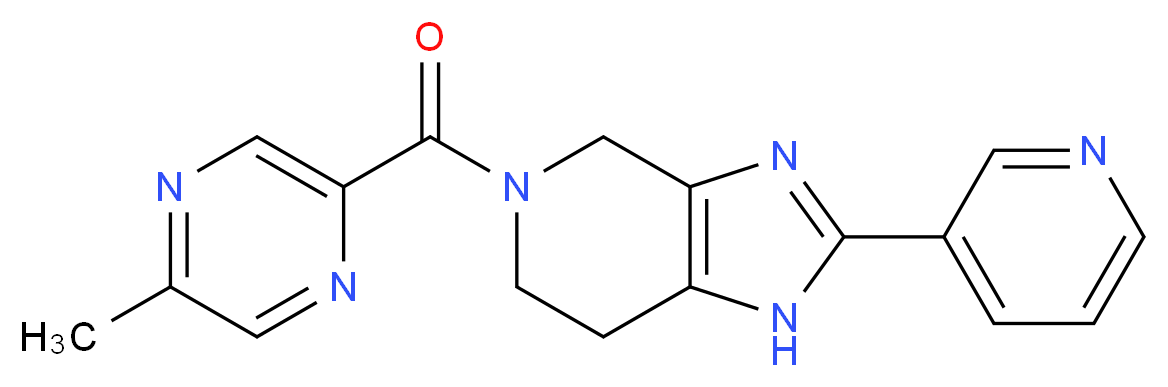 5-[(5-methylpyrazin-2-yl)carbonyl]-2-pyridin-3-yl-4,5,6,7-tetrahydro-1H-imidazo[4,5-c]pyridine_分子结构_CAS_)