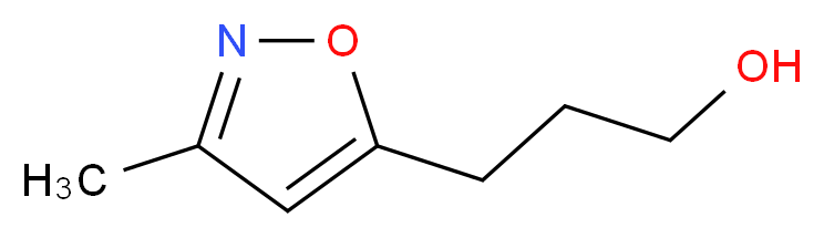 3-(3-methyl-1,2-oxazol-5-yl)propan-1-ol_分子结构_CAS_105658-49-9