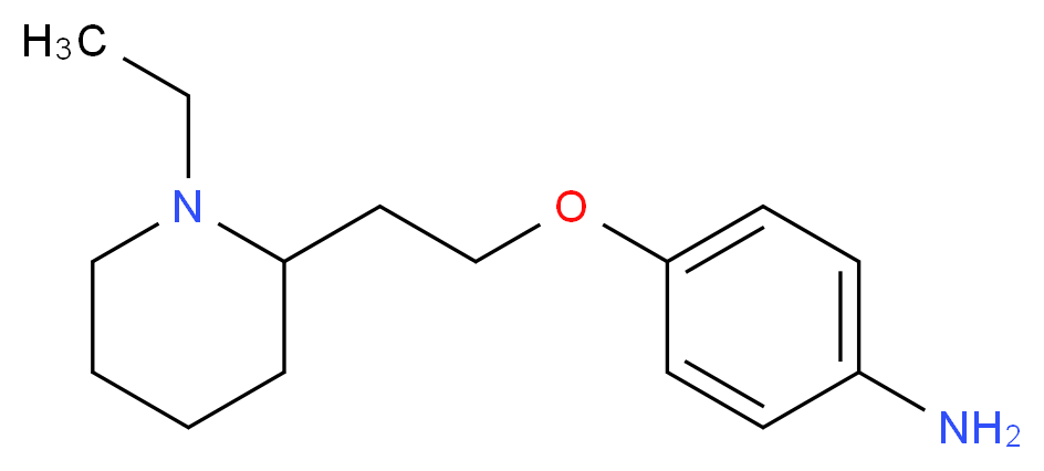 4-[2-(1-Ethyl-piperidin-2-yl)-ethoxy]-phenylamine_分子结构_CAS_)