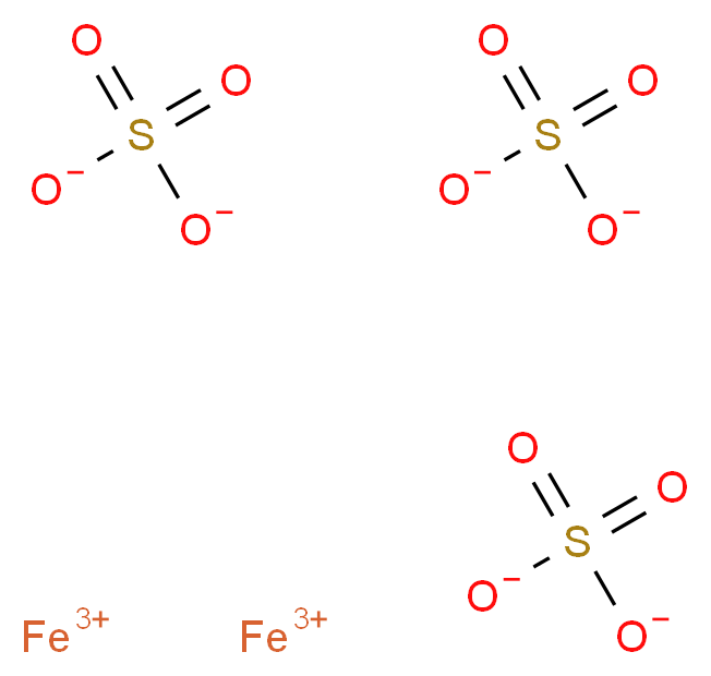 diiron(3+) ion trisulfate_分子结构_CAS_15244-10-7