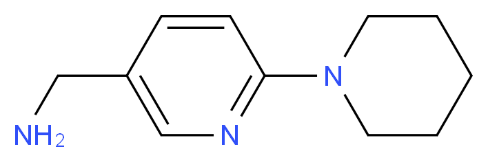 (6-Piperidin-1-ylpyridin-3-yl)methylamine 95%_分子结构_CAS_)