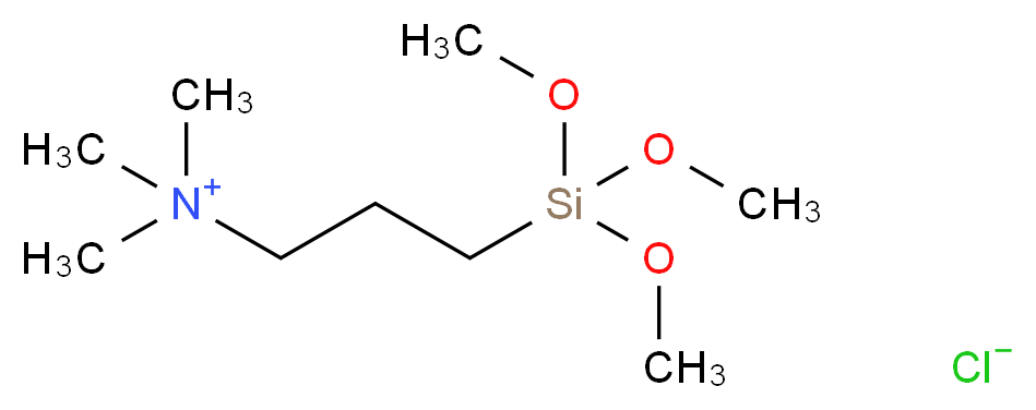 trimethyl[3-(trimethoxysilyl)propyl]azanium chloride_分子结构_CAS_35141-36-7