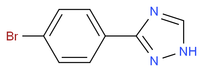 3-(4-bromophenyl)-4H-1,2,4-triazole_分子结构_CAS_)