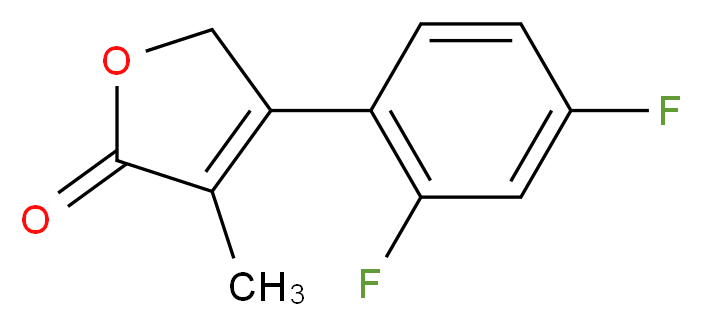 4-(2,4-Difluorophenyl)-3-methyl-2(5H)-furanone_分子结构_CAS_102748-42-4)